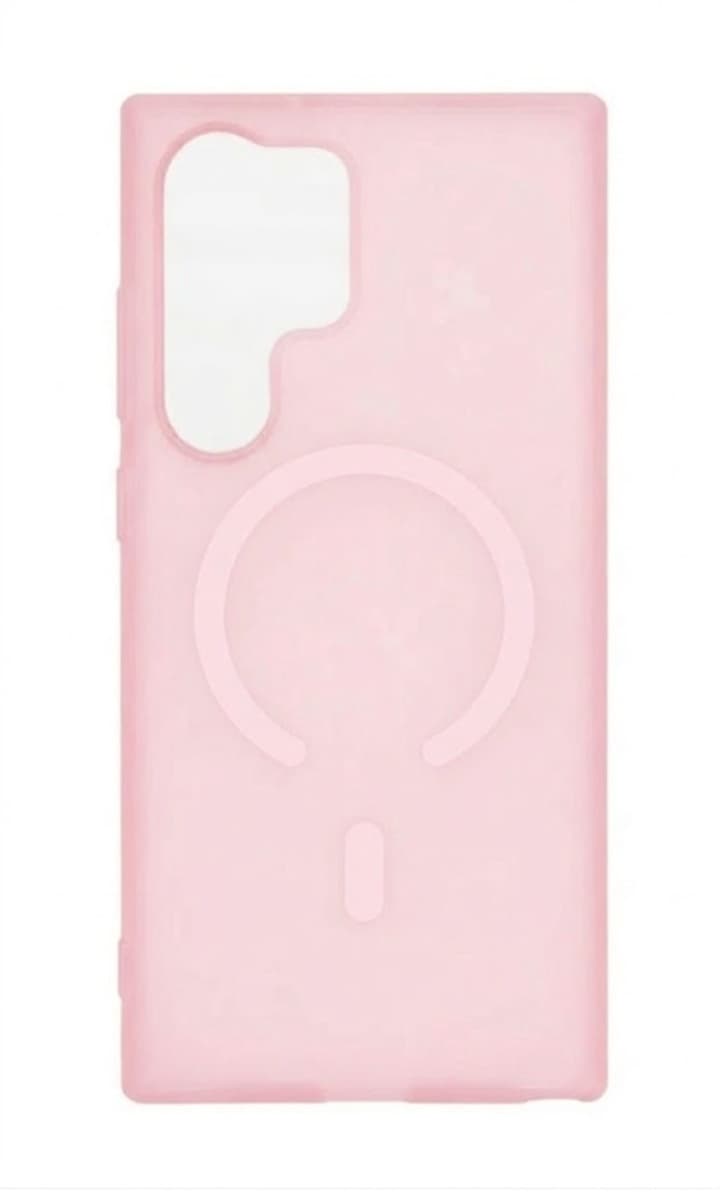 Kryt Tel Protect Mist Matte MagSafe pro Samsung Galaxy S23 Ultra světle růžový
