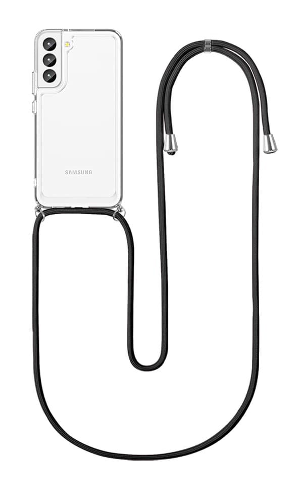 Kryt TopQ Samsung S22 5G s černou šňůrkou průhledný 93441