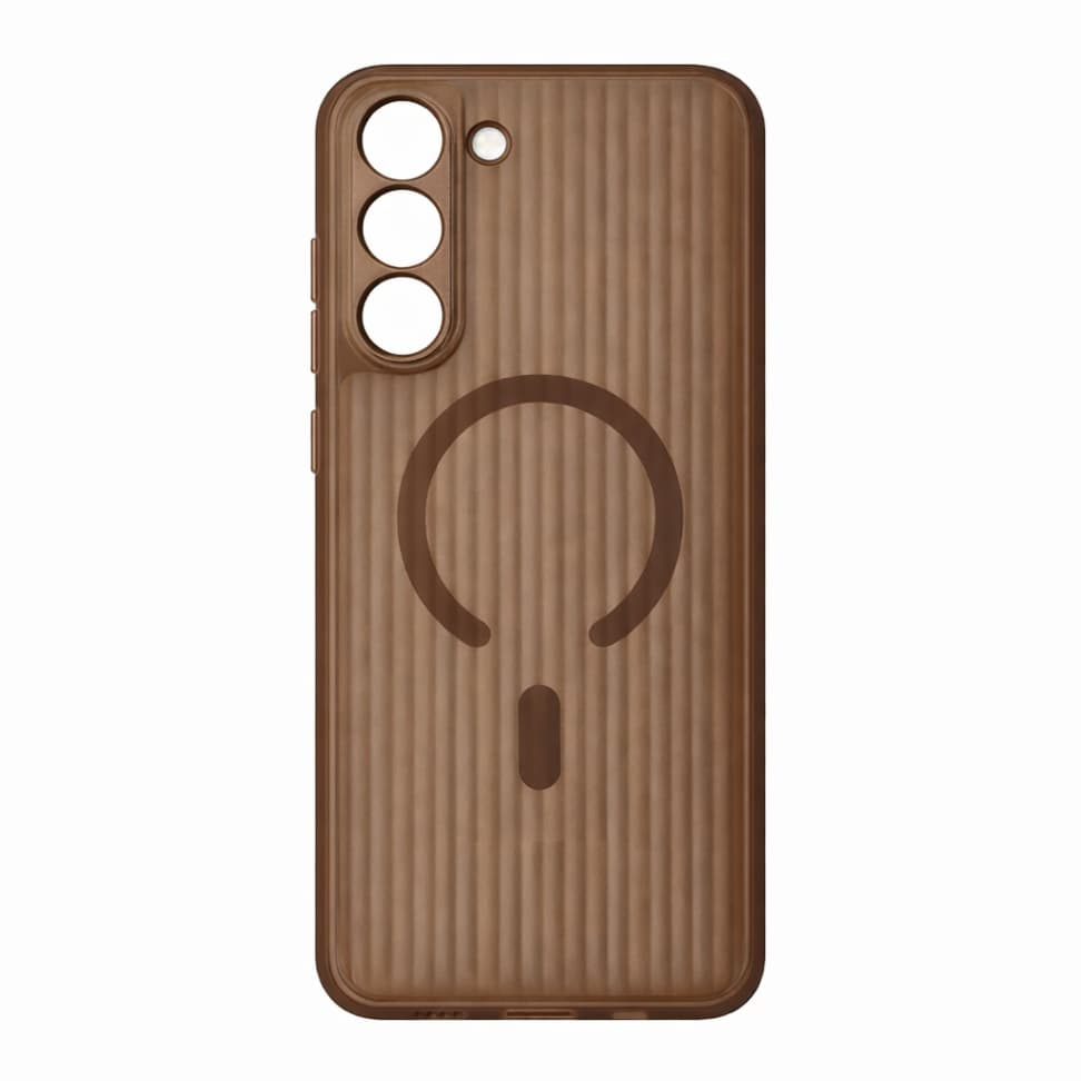 Kryt Tel Protect Twist MagSafe pro Samsung Galaxy S22 kávově hnědý