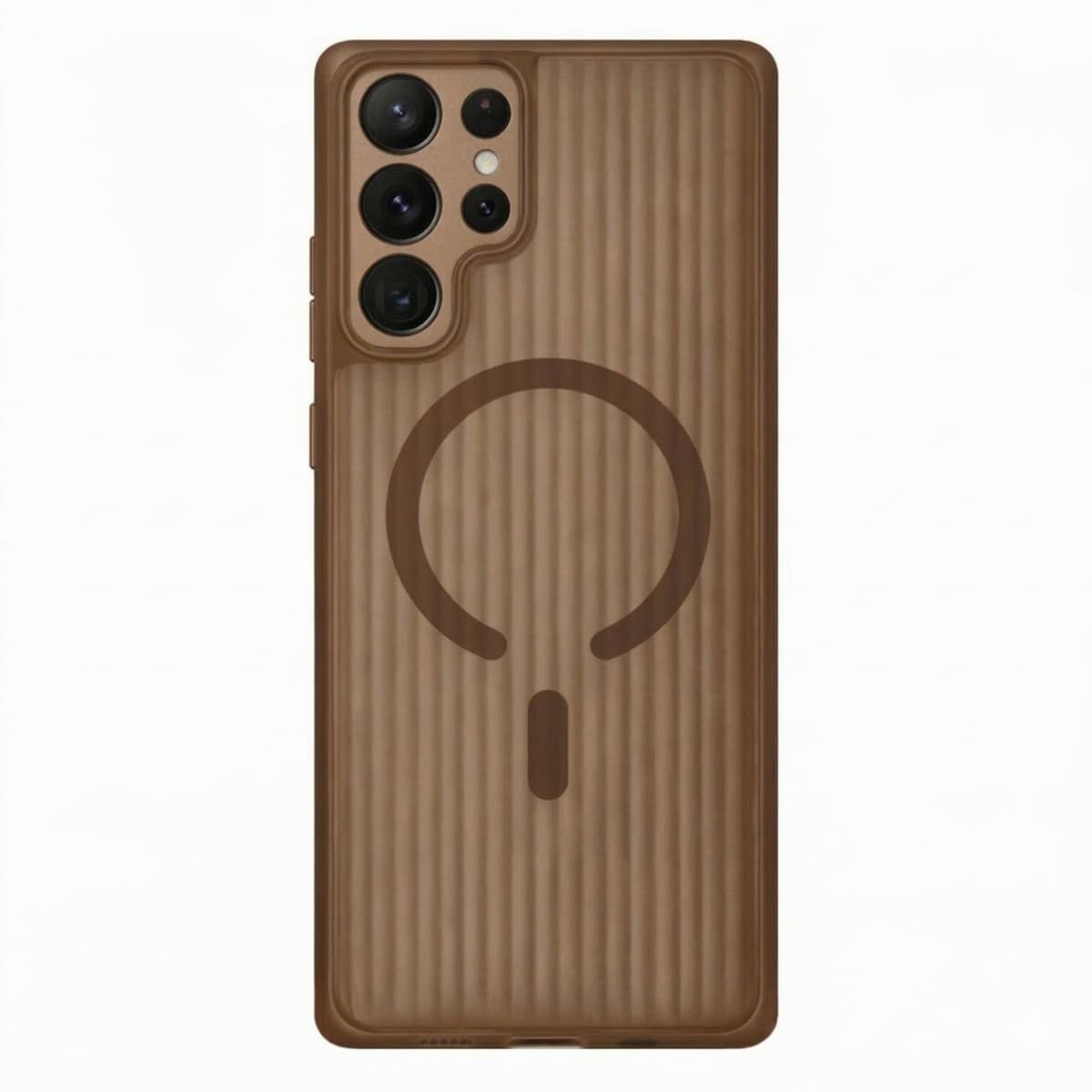 Kryt Tel Protect Twist MagSafe pro Samsung Galaxy S25 Ultra kávově hnědý