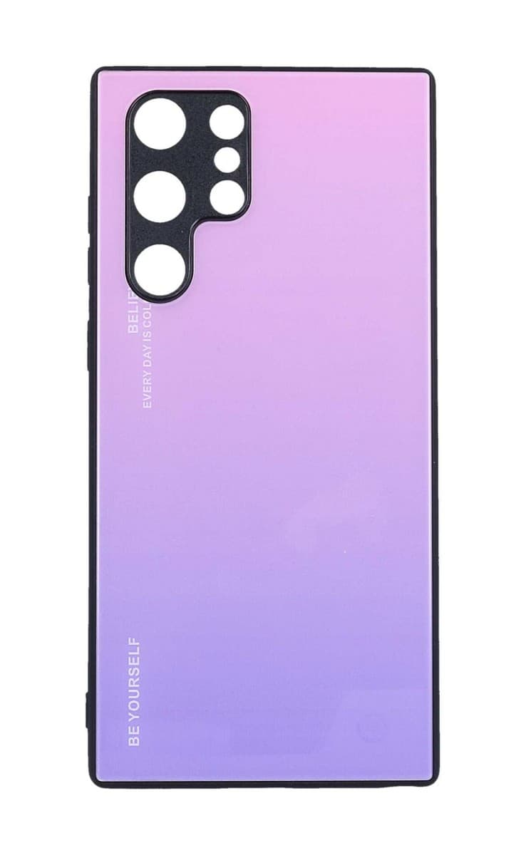 Kryt TopQ LUXURY Samsung S22 Ultra pevný duhový růžový 93482