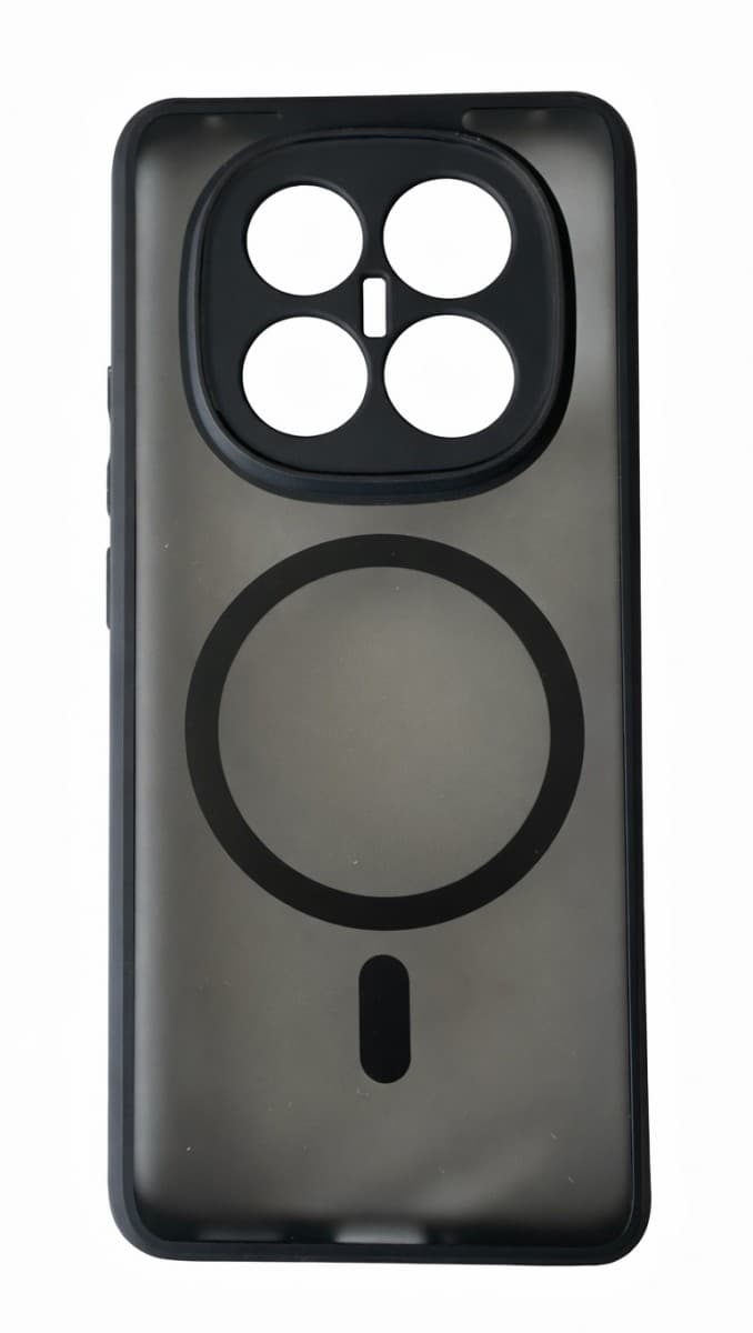 Kryt TopQ Full Matte Xiaomi Redmi Note 14 Pro+ 5G MagSafe průhledný černý 173495