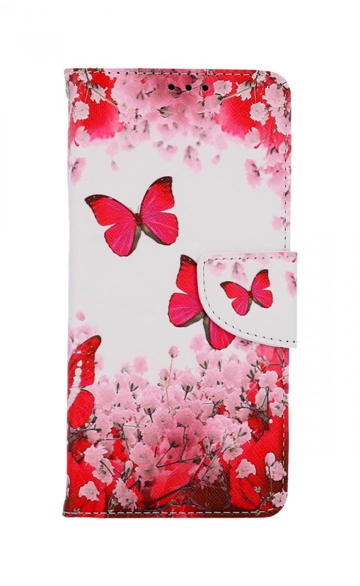 Pouzdro TopQ Samsung A13 knížkové Růžoví motýlci 73515 - náhled 1