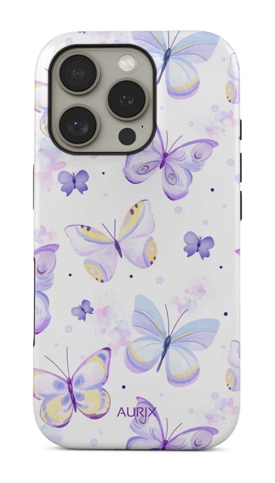 Kryt AURIX MagSafe iPhone 16 Pro Butterflies 133553
