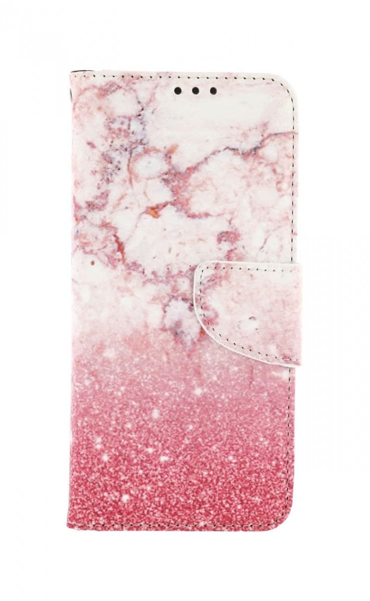 Pouzdro TopQ Xiaomi Redmi Note 11 knížkové Růžový mramor 73636 - náhled 1