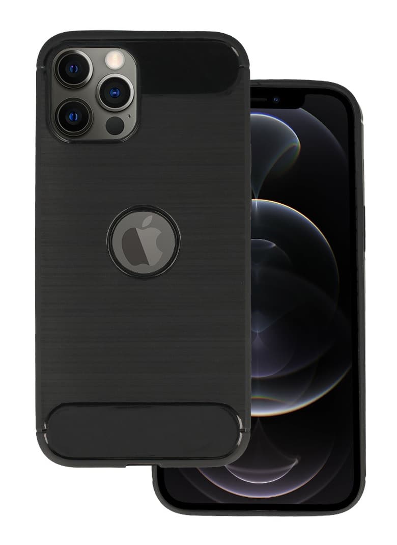 Kryt TopQ iPhone 12 Pro Max silikon černý 53643