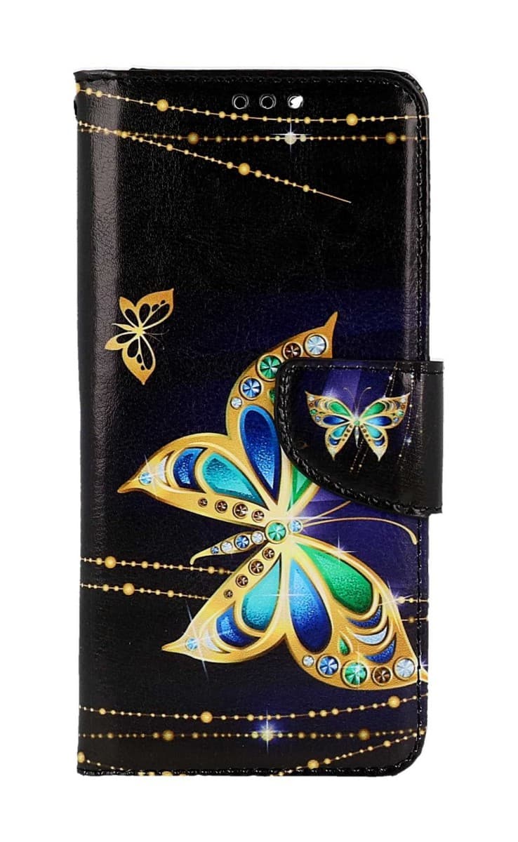 Pouzdro TopQ Xiaomi Redmi Note 11 knížkové Zlatý motýl 73644 - náhled 1