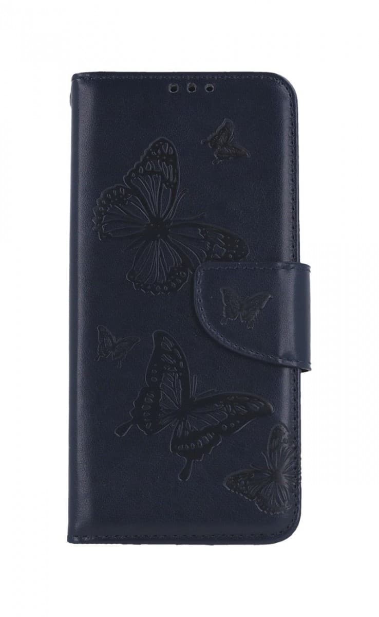 Pouzdro TopQ Xiaomi Redmi Note 11 knížkové Butterfly modré tmavé 73691 - náhled 1