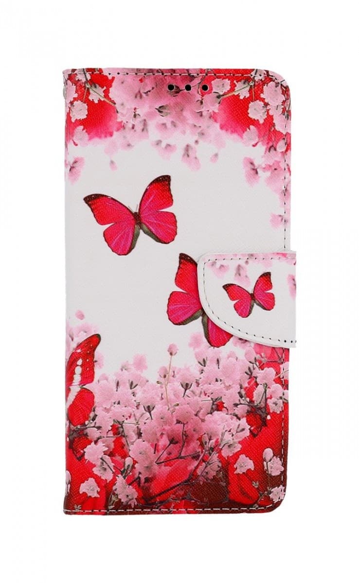 Pouzdro TopQ Xiaomi Redmi Note 11 Pro knížkové Růžoví motýlci 73731 - náhled 1