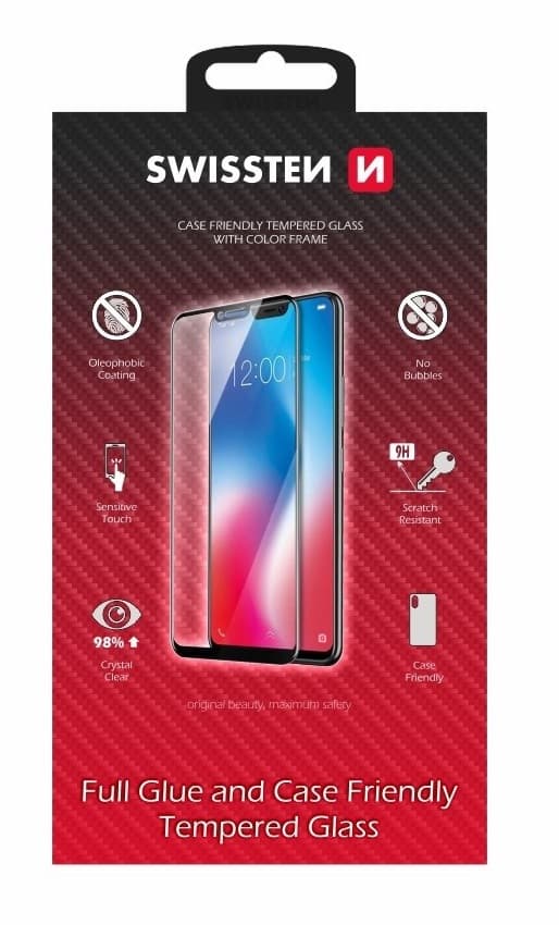 Tvrzené sklo Swissten na Xiaomi Redmi 10 FullGlue černé