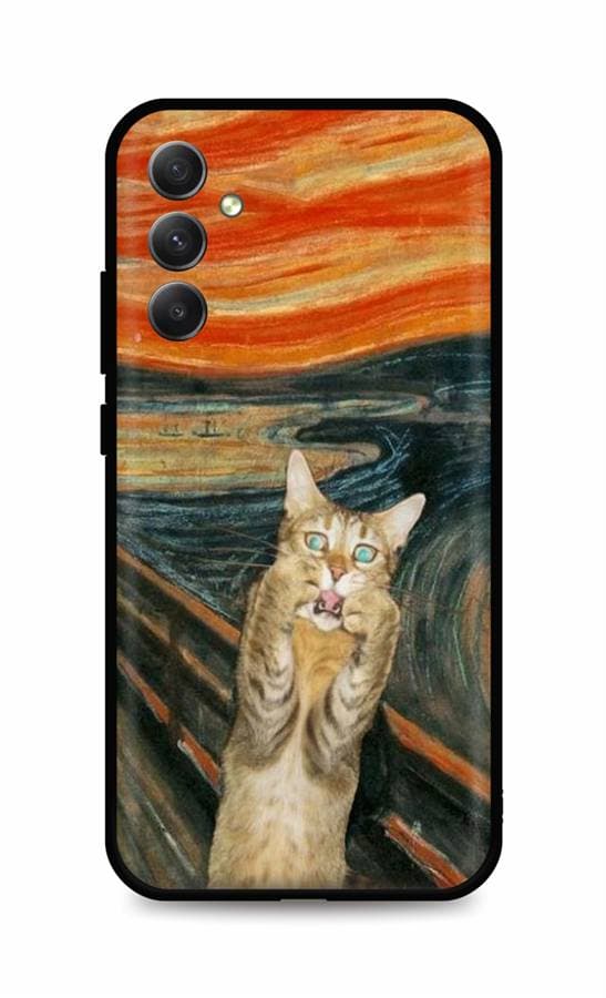 Kryt TopQ Samsung A34 Scared Cat 93808
