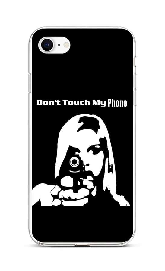 Kryt TopQ iPhone SE 2022 silikon Don´t Touch Gun 73946