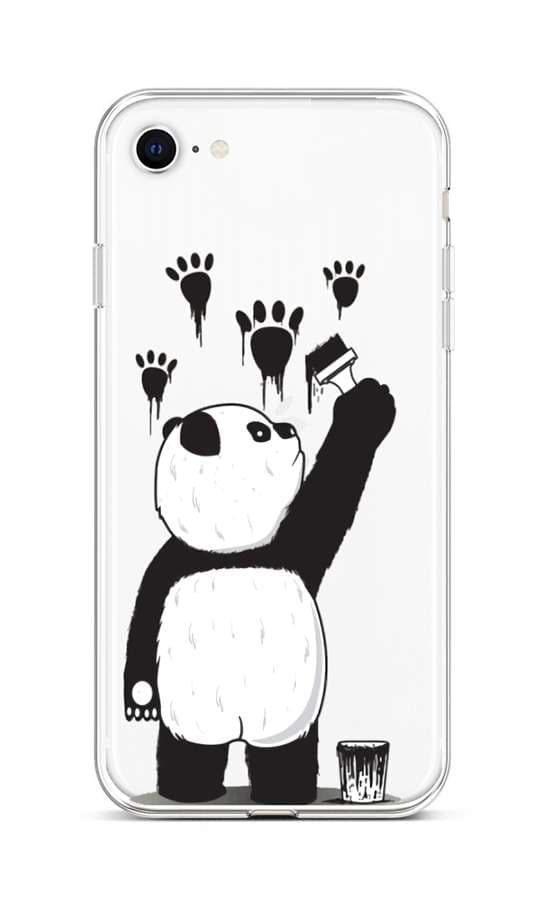 Kryt TopQ iPhone SE 2022 silikon Rebel Panda 73947