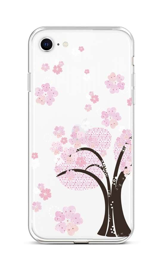 Kryt TopQ iPhone SE 2022 silikon Cherry Tree 73975