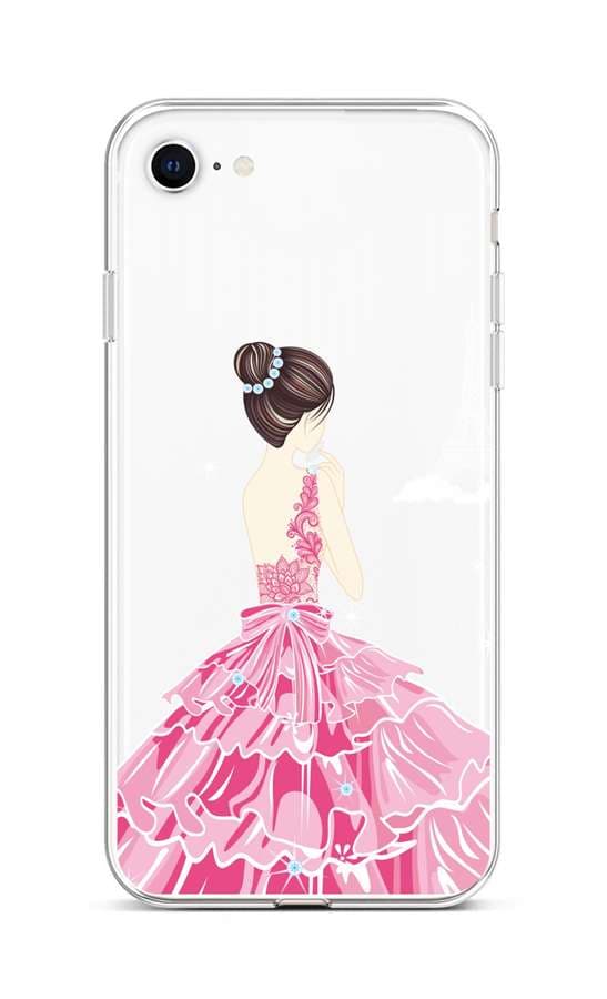 Kryt TopQ iPhone SE 2022 silikon Pink Princess 74000