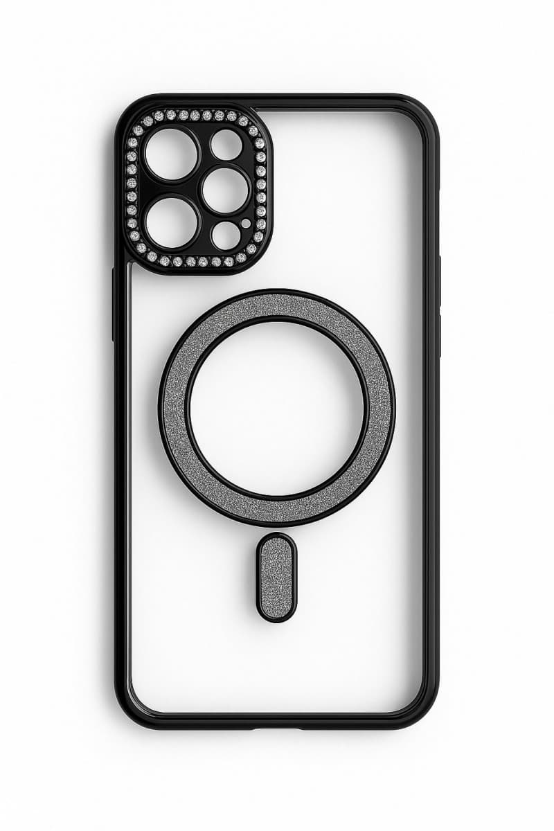 Zadní kryt Bling Magsafe pro iPhone 12 Pro černý
