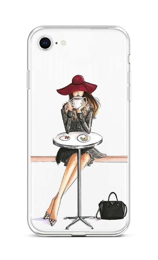 Kryt TopQ iPhone SE 2022 silikon Lady 6 74034