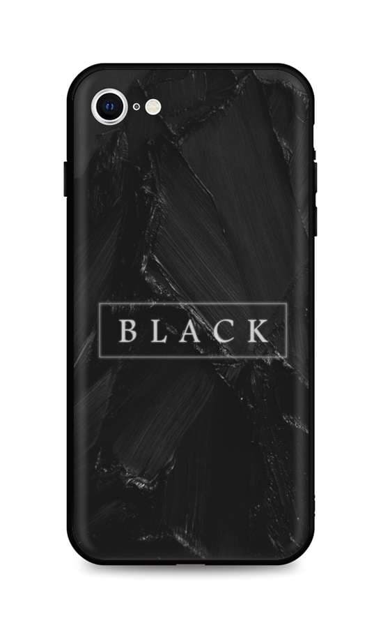 Kryt TopQ LUXURY iPhone SE 2022 pevný Black 74117