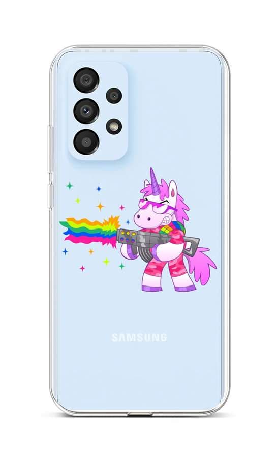 Kryt TopQ Samsung A33 5G silikon Rainbow Gun 74193