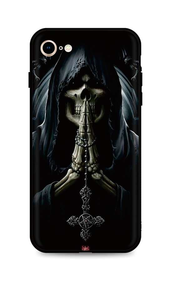 Kryt TopQ iPhone SE 2022 silikon Grim Reaper 74230