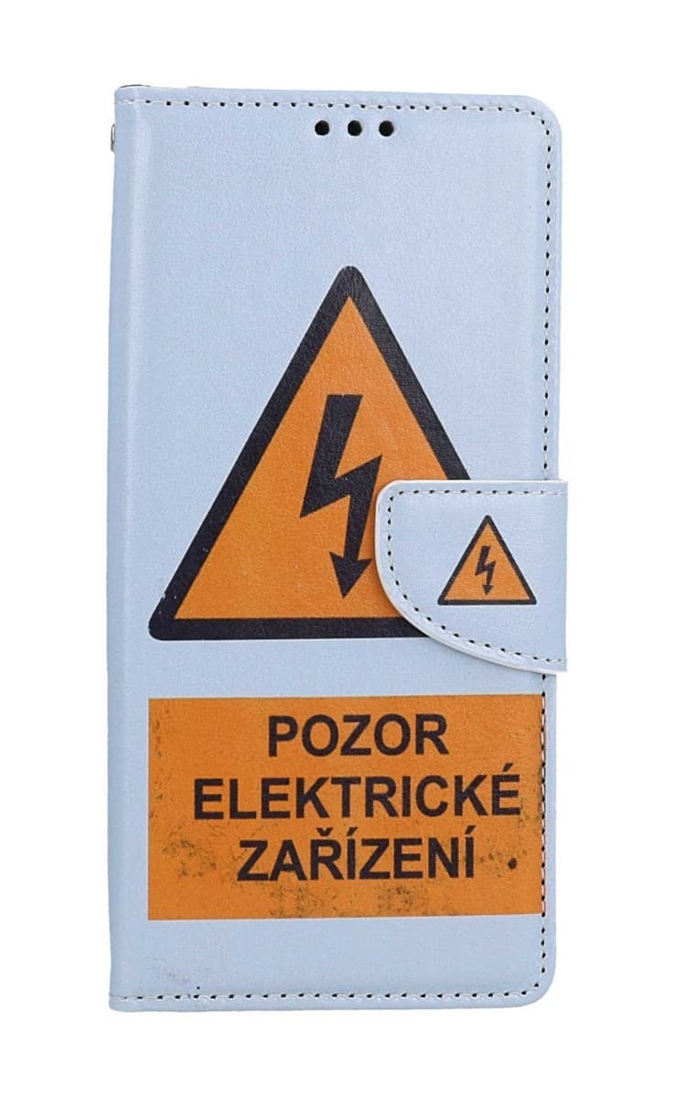 Pouzdro TopQ Samsung A14 5G knížkové Pozor elektrické zařízení 94248 - náhled 1