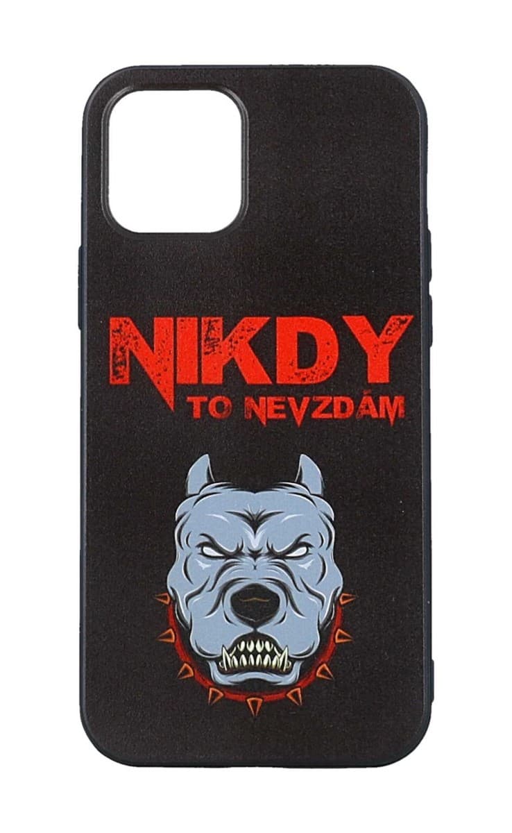 Kryt TopQ iPhone 12 silikon Nikdy to nevzdám 54250