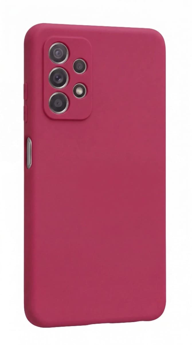 Zadní kryt Silicone Lite pro Samsung Galaxy A52/A52S malinový