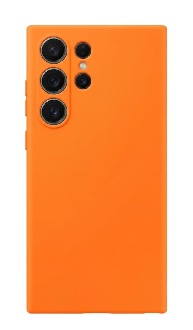 Zadní kryt Silicone Lite pro Samsung Galaxy S25 Ultra oranžový