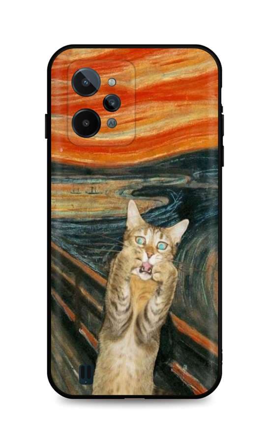 Kryt TopQ Realme C31 silikon Scared Cat 74327