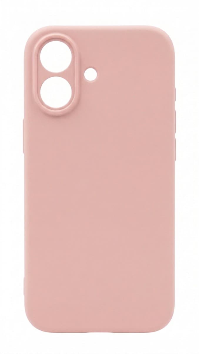 Zadní kryt Silicone Lite pro iPhone 16 pudrově růžový