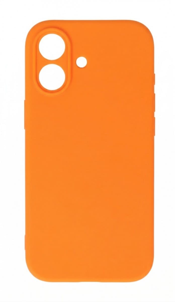 Zadní kryt Silicone Lite pro iPhone 16 oranžový