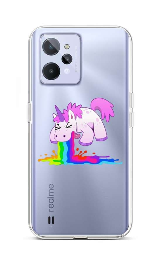 Kryt TopQ Realme C31 silikon Rainbow Splash 74362