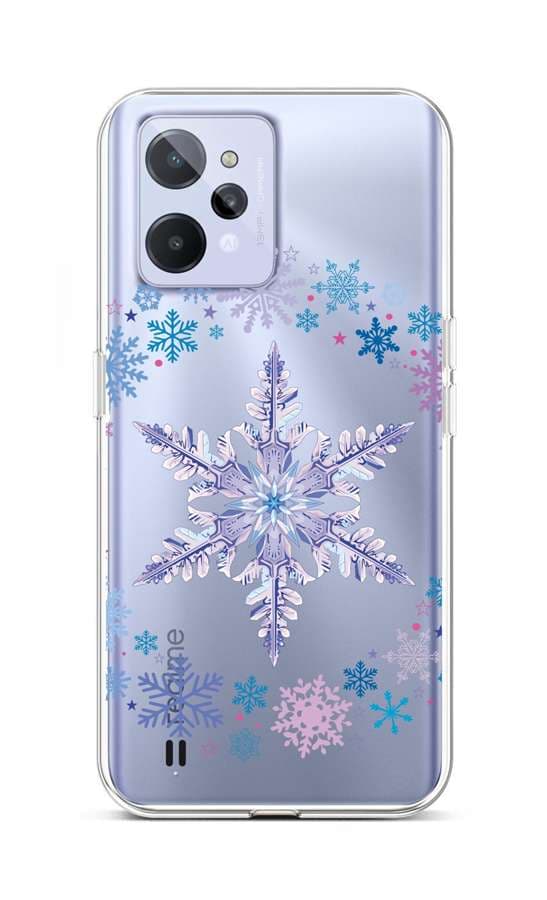 Kryt TopQ Realme C31 silikon Snowflake 74363