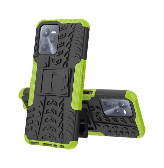 Kryt TopQ Realme C35 odolný zelený 74381