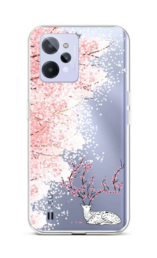 Kryt TopQ Realme C31 silikon Blooming Deer 74416