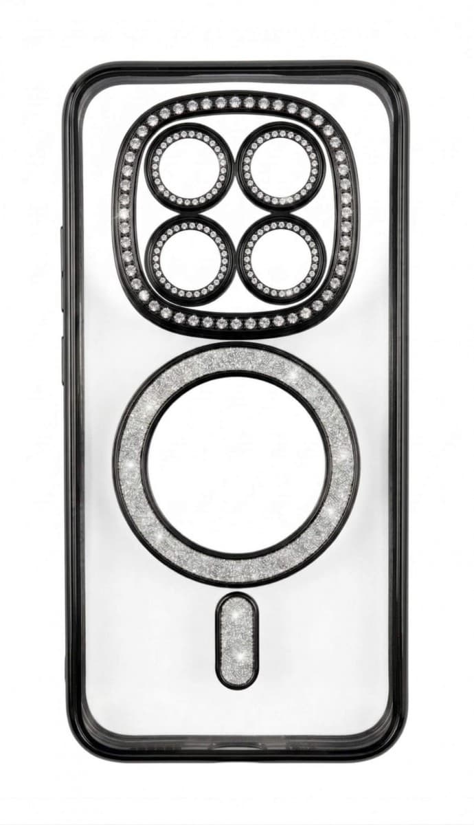 Kryt Bling Magsafe pro Xiaomi Redmi Note 15 4G černý