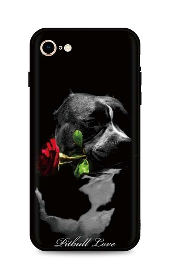 Kryt TopQ iPhone SE 2022 silikon Pitbull Love 74497