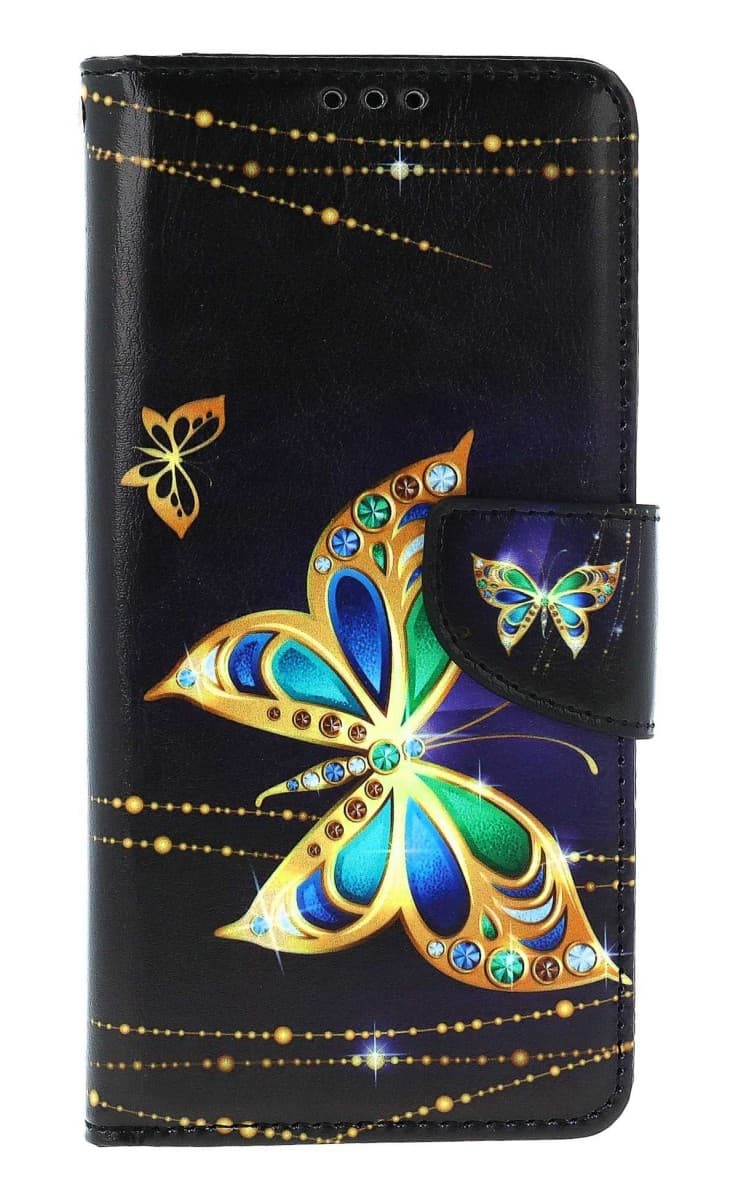 Pouzdro TopQ Xiaomi Redmi 9C knížkové Zlatý motýl 54501 - náhled 1
