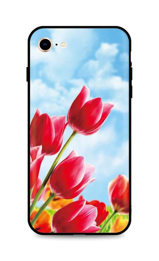 Kryt TopQ iPhone SE 2022 silikon Tulips 74505