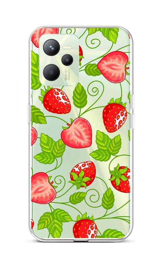 Kryt TopQ Realme C35 Strawberries 74572