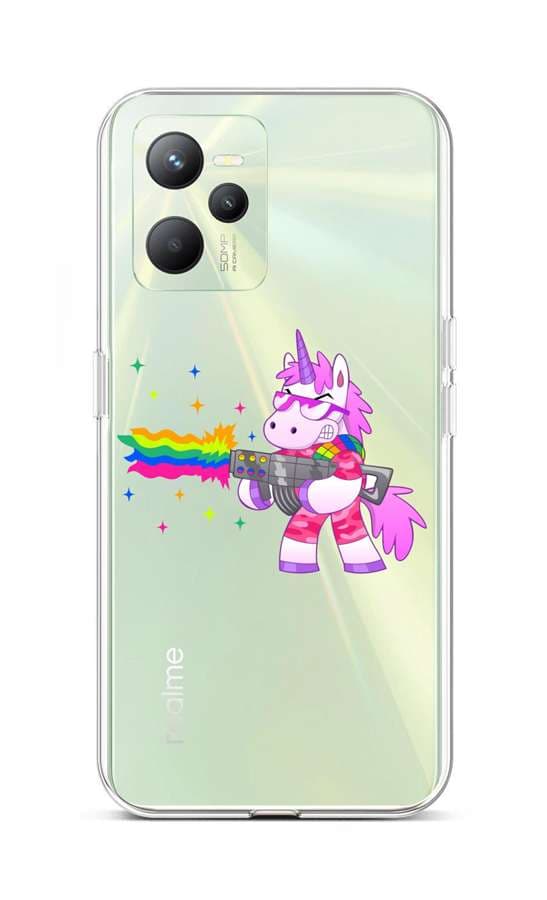 Kryt TopQ Realme C35 Rainbow Gun 74587