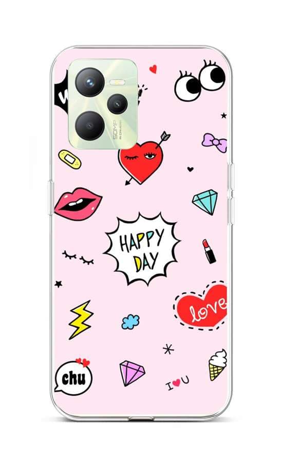 Kryt TopQ Realme C35 Happy Day 74615