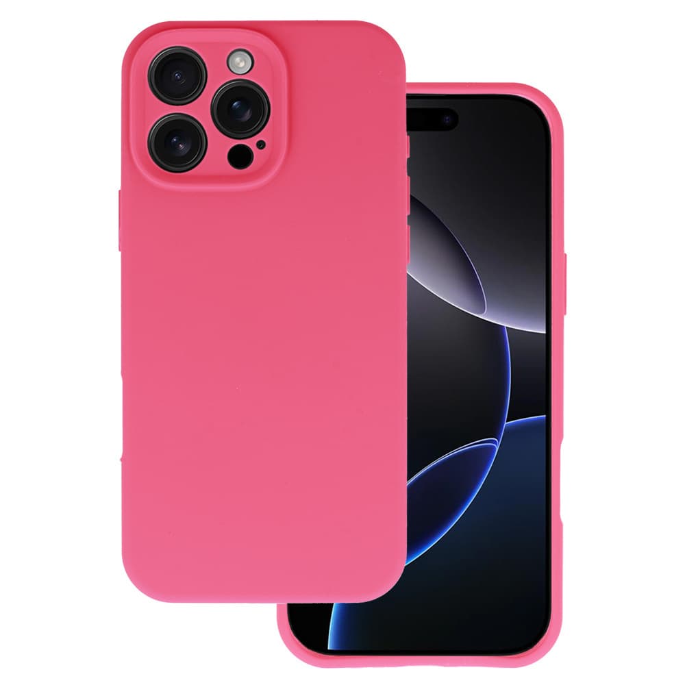 Zadní kryt Silicone Lite pro iPhone 16 Pro fuchsiový