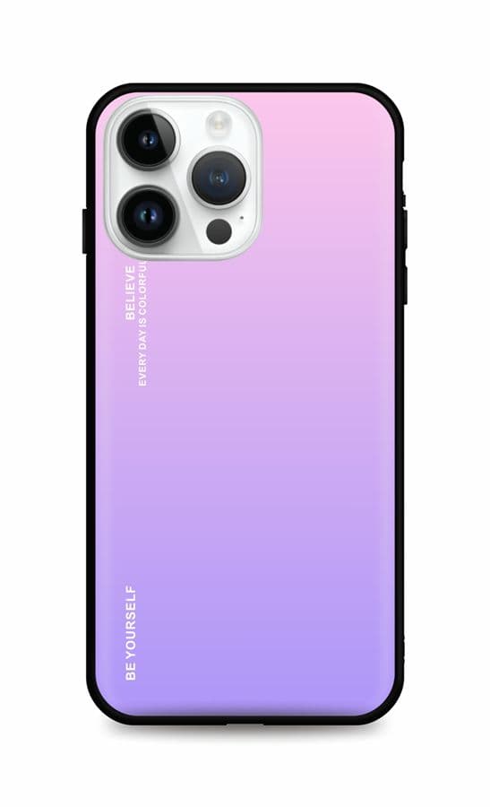 Kryt TopQ LUXURY iPhone 14 Pro Max pevný duhový růžový 84775