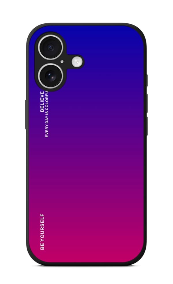 Kryt TopQ LUXURY iPhone 16 pevný duhový fialový 124849