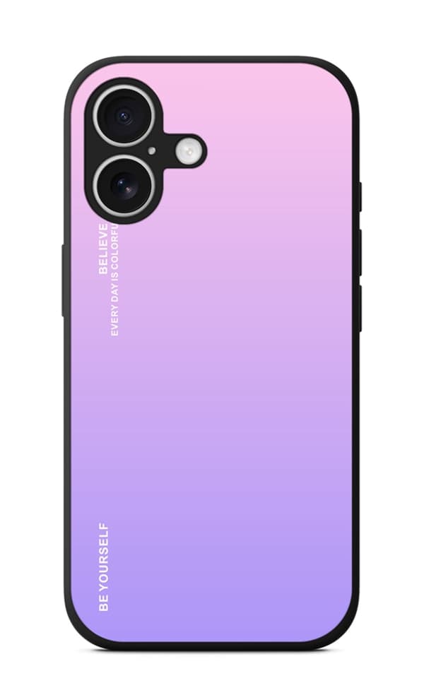 Kryt TopQ LUXURY iPhone 16 pevný duhový růžový 124852