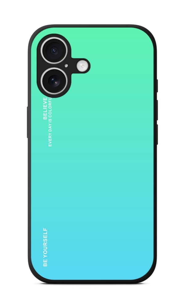 Kryt TopQ LUXURY iPhone 16 pevný duhový zelený 124853