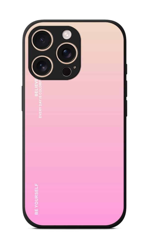 Kryt TopQ LUXURY iPhone 16 Pro pevný duhový meruňkový 124855
