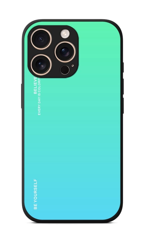 Kryt TopQ LUXURY iPhone 16 Pro pevný duhový zelený 124856