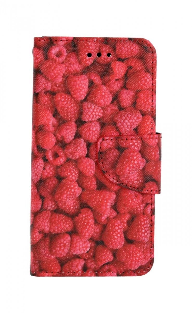 Pouzdro TopQ iPhone SE 2022 knížkové Maliny 74954 - náhled 1